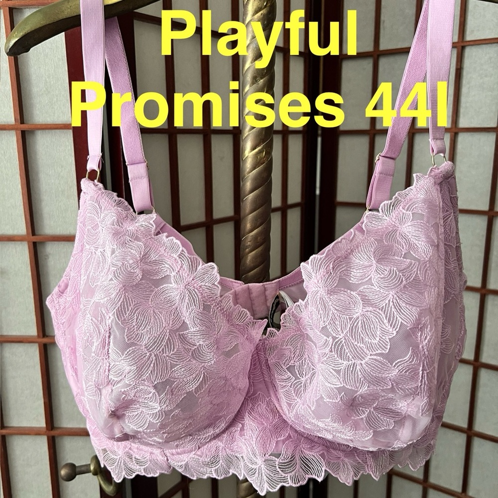 44I Playful Promises Pink Lace Bra